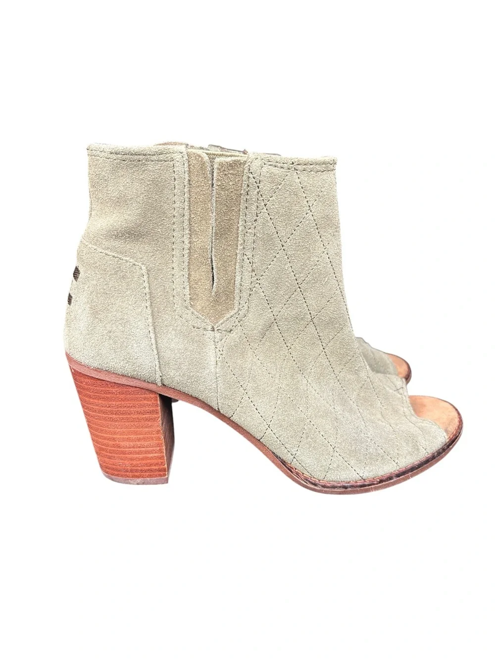 Toms peep toe booties